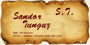 Šandor Tunguz vizit kartica